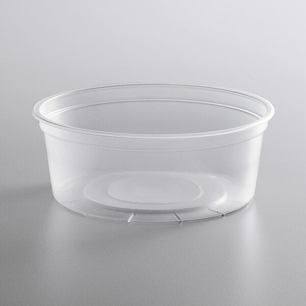 Dart C90PST1 ClearSeal Hinged Lid Plastic Container 8 1/4 x 8 1/4 x 3 -  250/Case