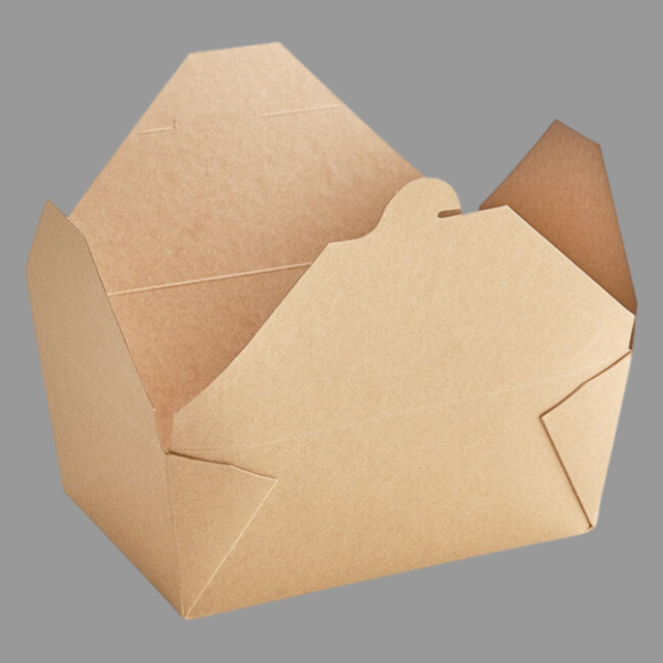 49oz Disposable Kraft Brown Paper Take Out Containers