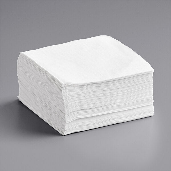 12" X 12" 1 Ply Lunch Napkin, White [6000 Pack]