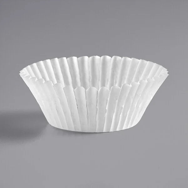 4.5" White Fluted Baking Cup [10,000/Case]