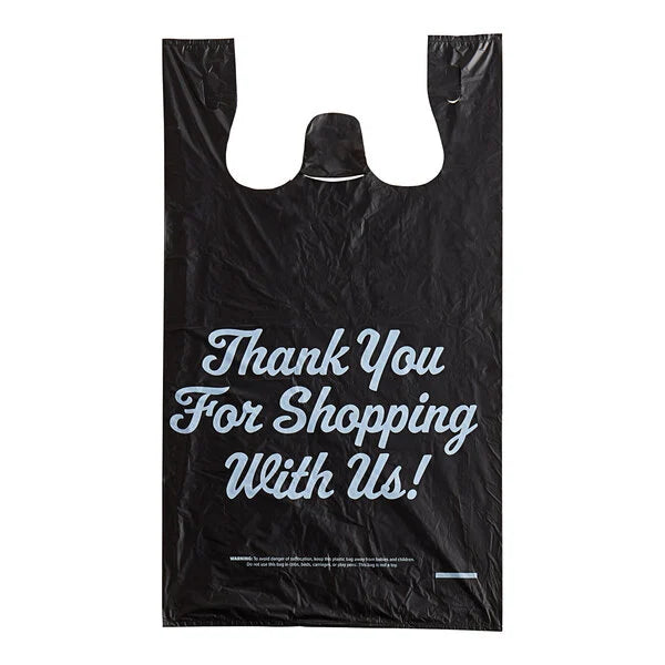 1/8 Plastic T-Shirt Thankyou Bags [500/Case]