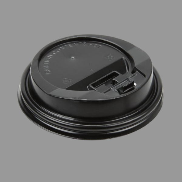 Reclosable Lid for 10 oz - 24 oz Hot Cups, Black [1000/Case]