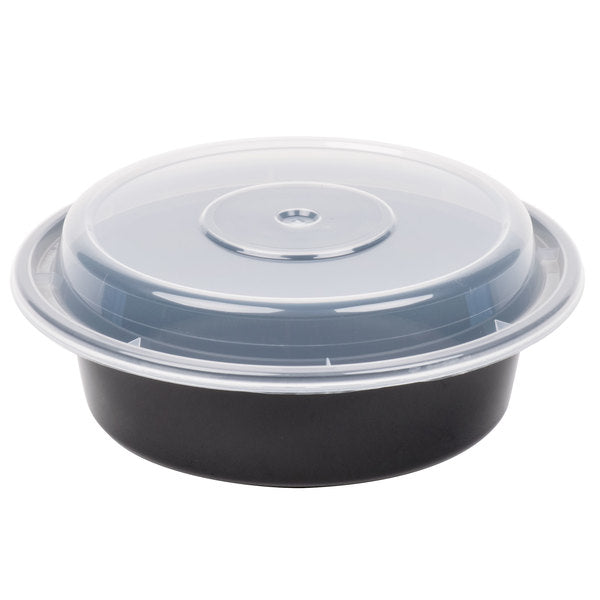 16 oz WY Round Microwavable Containers with Lids [150/Case]