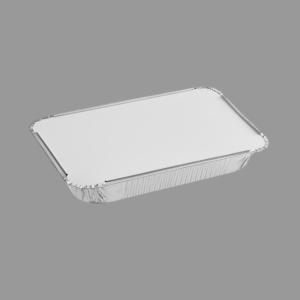 Board Lid for 4 LB Foil Oblong Take Out Container [250 Pack]