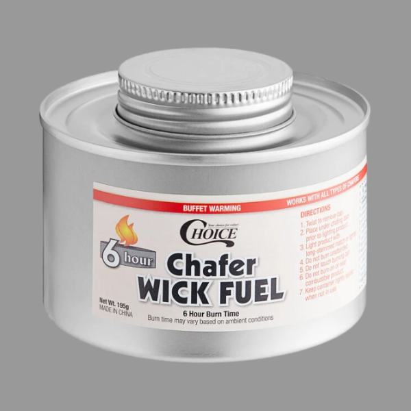 Chafing Fuel 6 Hrs with Safety Twist Cap [12 Pack]