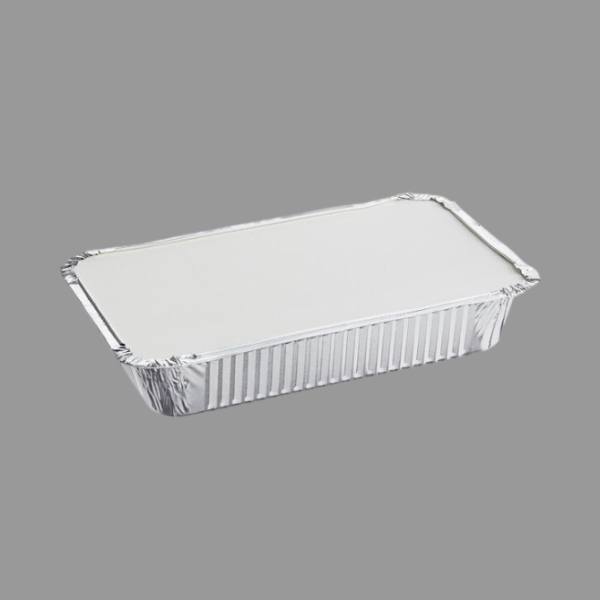 Board Lid for 2 LB Foil Oblong Take Out Container [500 Pack]