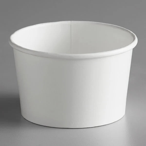 Royal 8 oz White Paper Food Container [500 Pack]