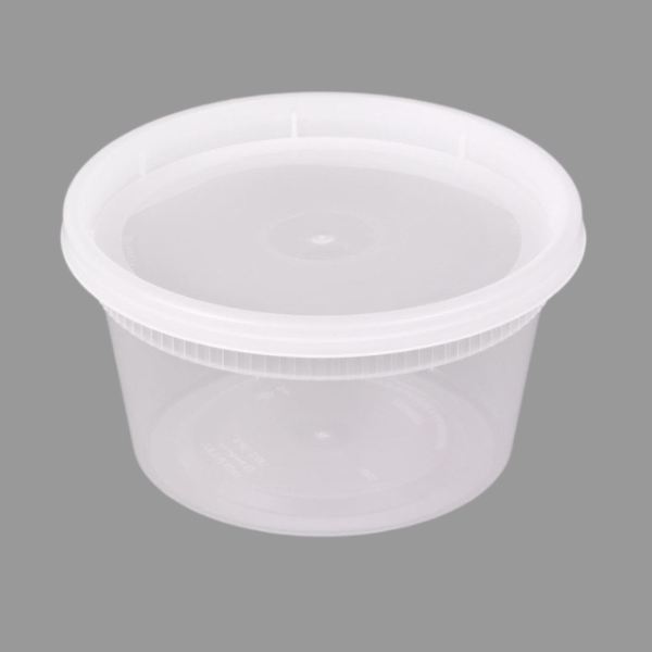 YL2512 - 12 oz Pactiv Microwavable Deli Containers with Lids [240/Case]