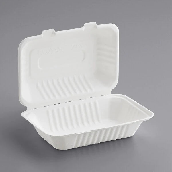 9” X 6”  Biodegradable Clamshells [150 Pack]