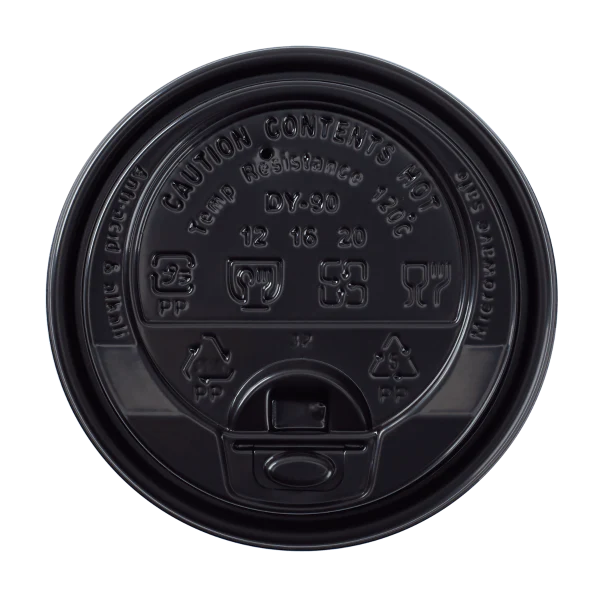 Karat Reclosable Lid for 10 oz - 24 oz Hot Cups [1000/Case]