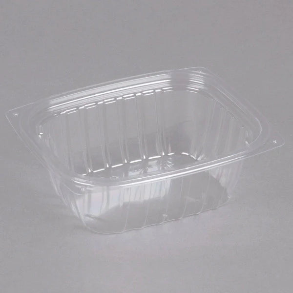 Dart C08DER ClearPac 8 oz. Clear Rectangular Plastic Container [1008/Case]