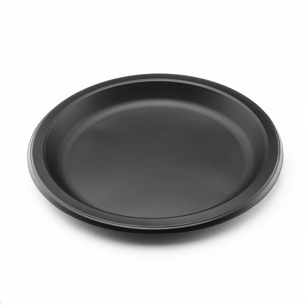 Karat Earth 9" Mineral Filled PP Round Plate, Black [500 pcs]