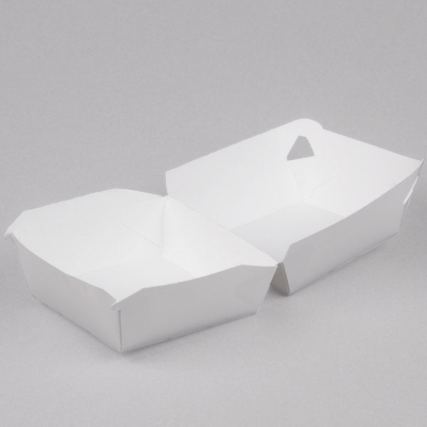 6" x 6" Paper Burger Box, White  [100 Pack]