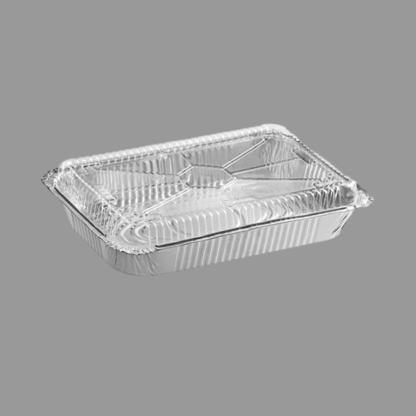 Dome Lid for 4 LB Foil Oblong Take Out Container [250/Case]