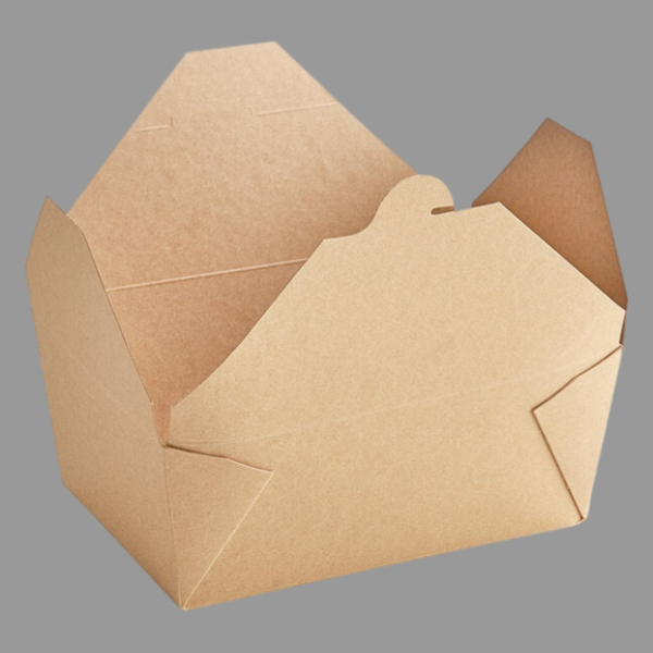 #4 Kraft Paper Take-Out Container 112 oz [160/Case]