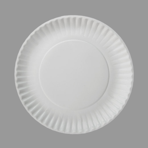 9" Coated Paper Plate, White [1000/Case]