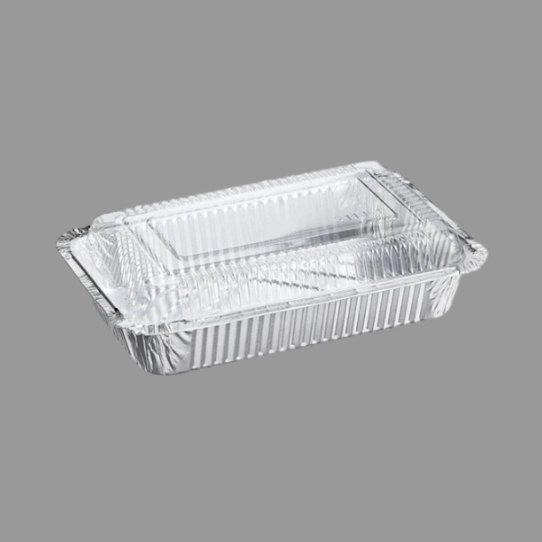 Dome Lid for 2 LB Foil Oblong Take Out Container [500/Case]