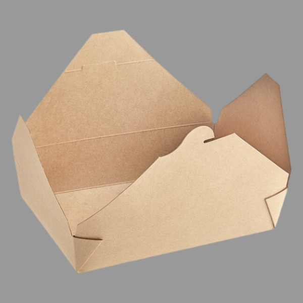 #2 Kraft Paper Take-Out Container 49 oz [200/Case]