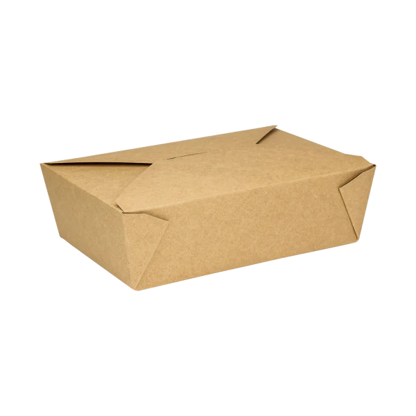 Karat #3 - 76 oz Fold-To-Go Box, Kraft [200/Case]