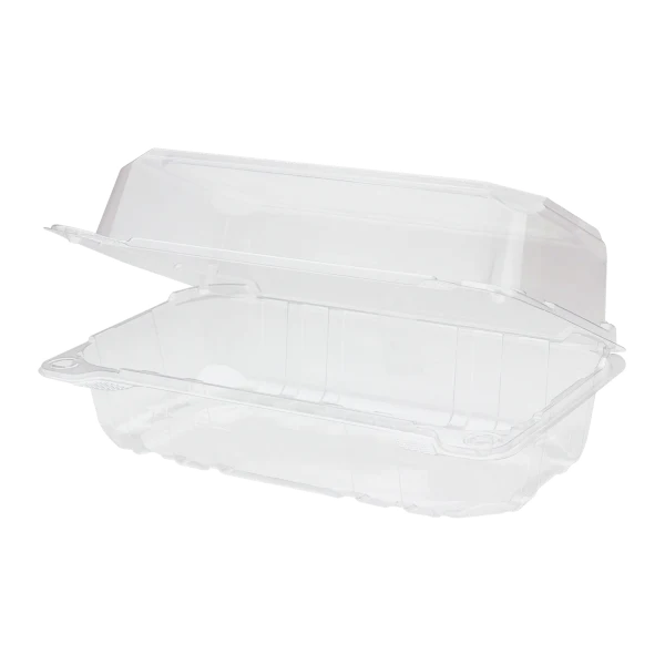 Karat 9" x 5" PET Plastic Hinged Containers [250/Case]