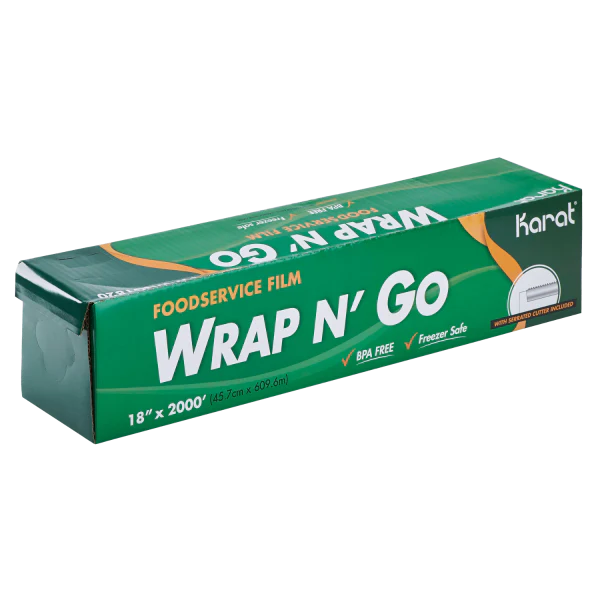 Karat 18" x 2000' Food Service Cling Film Roll