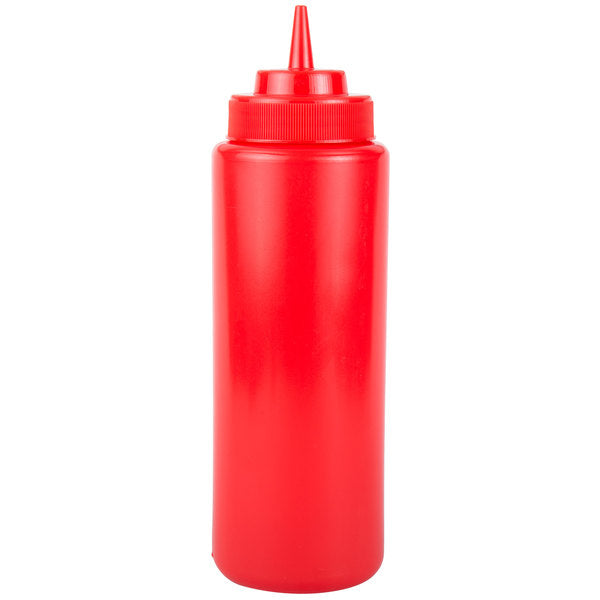 Wide Mouth Squeeze Bottle 32 oz [6 Pack]
